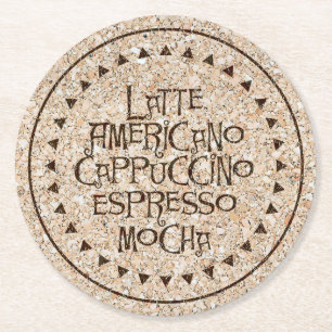 Kurkronde onderzetters