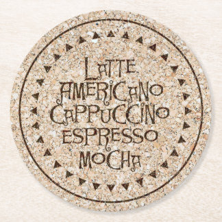 Kurkronde onderzetters