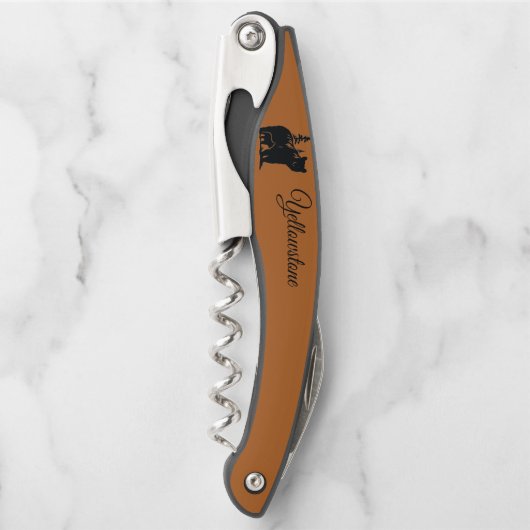 kurkschroef-geelsteen kurkentrekker (Voorkant)