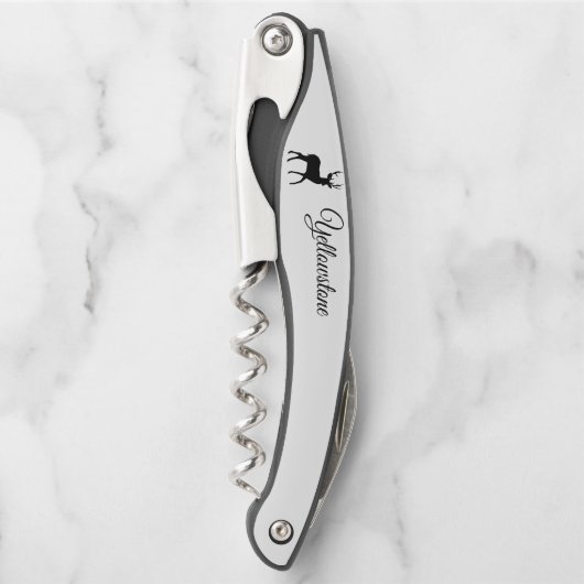 kurkschroef-geelsteen kurkentrekker (Voorkant)