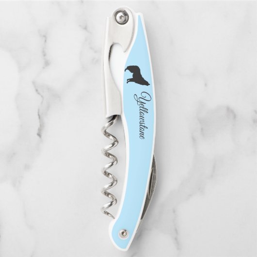 kurkschroef-geelsteen kurkentrekker (Voorkant)