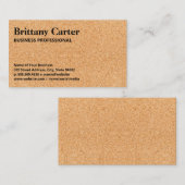 Kurktektuur achtergrond visitekaartje (Voorkant / Achterkant)