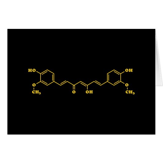 Kurkuma Curcumine Moleculaire Chemische Formule Ka (Voorkant Horizontaal)