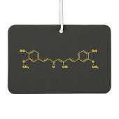 Kurkuma curcumine moleculaire chemische formule luchtverfrisser (Voorkant)