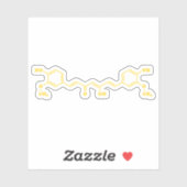 Kurkuma curcumine moleculaire chemische formule sticker (Vel)