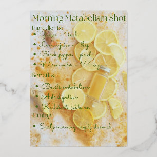Kurkuma Ginger Lemon Detox Shot Recept Folie Uitnodiging