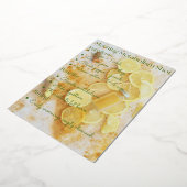 Kurkuma Ginger Lemon Detox Shot Recept Folie Uitnodiging (Gedraaid)