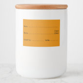 Kurkuma Gold Food Labels voor thuis en keuken Voedselcontainer Etiket (Voorkant)