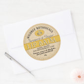 Kurkuma Kraft Bijenwas Lippenbalsem met stippelran Ronde Sticker (Envelop)