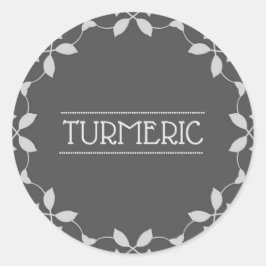 Kurkuma kruidenpot Sticker label