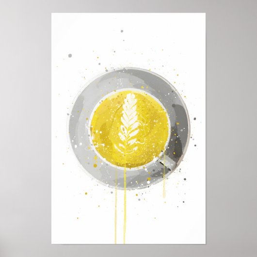 Kurkuma Latte Poster (Voorkant)