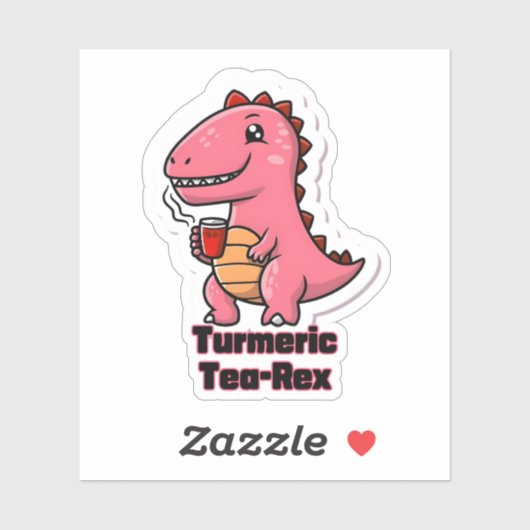 kurkuma-thee-rex sticker (Vel)