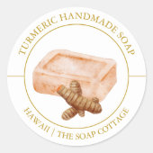 Kurkuma Zeep label (Voorkant)