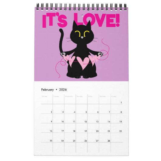 Kuro Catto 2026 Calendar Kalender (Feb 2026)