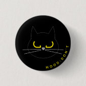 Kuro Catto Badge – Stemming: Niet doen Ronde Button 3,2 Cm (Voorkant)