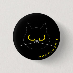Kuro Catto Badge – Stemming: Niet doen Ronde Button 3,2 Cm