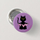 Kuro Catto Love Badge – Schattigee Kat Button (Voorkant /achterkant)