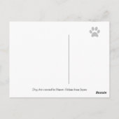 Kuro Shiba Inu cartoon Briefkaart (Achterkant)