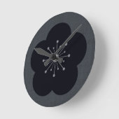 KURO UME - Bold-Gray Ronde Klok (Hoek)