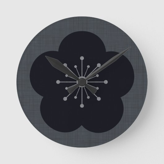 KURO UME - Bold-Gray Ronde Klok (Voorkant)