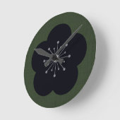 KURO UME - Bold-Khaki Ronde Klok (Hoek)