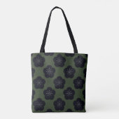KURO UME - Bold-Khaki Tote Bag (Achterkant)