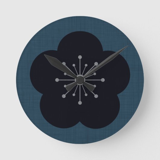 KURO UME - Bold - Navy Ronde Klok (Voorkant)