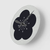 KURO UME - Bold-White Ronde Klok (Hoek)