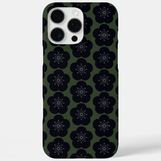 KURO UME - Seamless - Khaki Case-Mate iPhone Case (Achterkant)