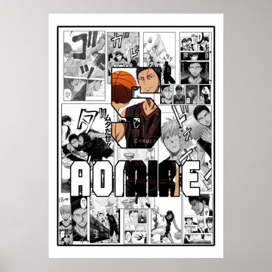 Kuroko No Basket Daiki Aomine 5 Poster (Voorkant)