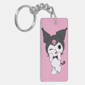 Kuromi Double-Sided Acrylic Keychain | Cute Sanrio (Voorkant Links)