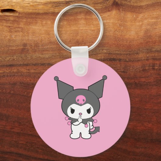 Kuromi Double-Sided Aluminium Keychain (Achterkant)