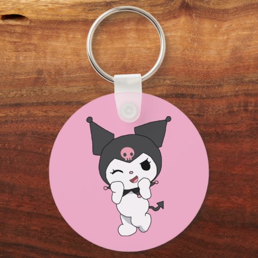 Kuromi Double-Sided Aluminium Keychain (Voorkant)