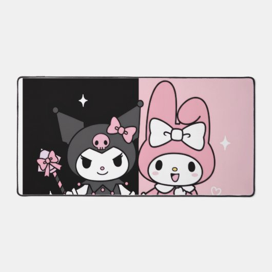 kuromi en my melody esthetiek bureaumat (Voorkant)