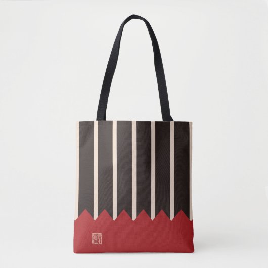 Kurosyaji-Susohirasya-Yamagatamonyou-Jinbaori Tote Bag (Voorkant)