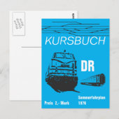 Kursbuchdesign Deutsche Reichsbahn Briefkaart (Voorkant / Achterkant)