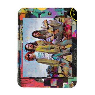 Kurt, Dave & Chris Square Magneet