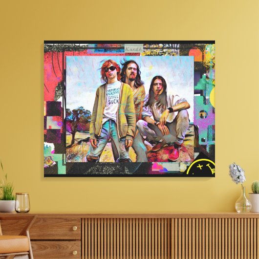 Kurt, Dave &ChrisCanvas Print (Insitu (Woonkamer))