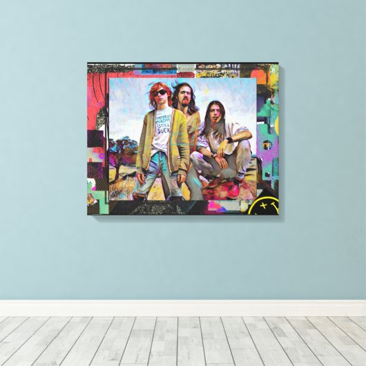 Kurt, Dave en ChrisCanvas afdrukken (Insitu (Houten vloer))