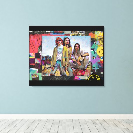 Kurt, Dave en ChrisCanvas afdrukken (Insitu (Houten vloer))