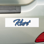 Kurt Name blue Aufkleber Sticker Autoaufkleber (Op auto)
