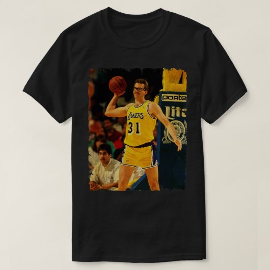 Kurt Rambis  ontwerp van basketbal 5 T-shirt (Design voorkant)