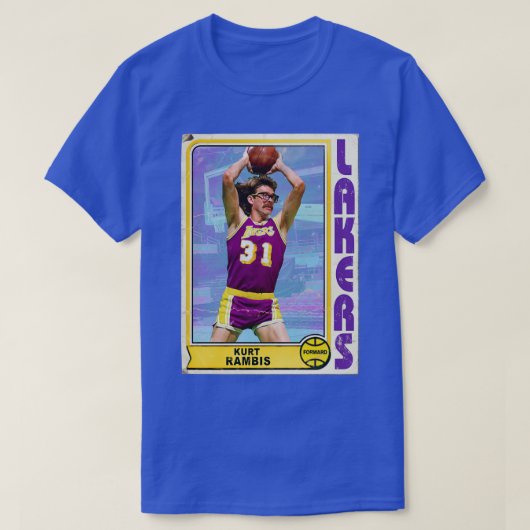 Kurt Rambis Retro Trading d T-shirt (Design voorkant)