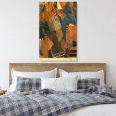 Kurt Schwitters - FORMULIEREN IN DE RUIMTE 1920 Canvas Afdruk (Insitu (Slaapkamer))