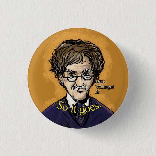 Kurt Vonnegut Jr. Button (Voorkant)