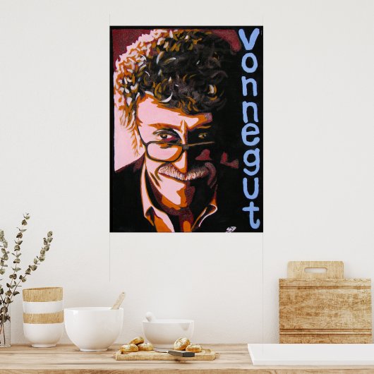 Kurt Vonnegut Poster (Keuken)