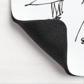 Kurt Vonnegut Self-Portrait Muismat (Hoek)