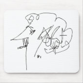 Kurt Vonnegut Self-Portrait Muismat (Voorkant)