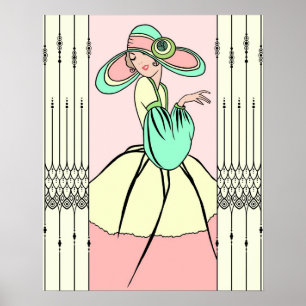 KURTNEY, ART DECO: Paasochtend Poster