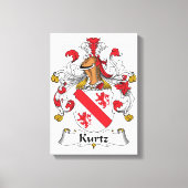 Kurtz Family Crest Canvas Afdruk (Voorkant)